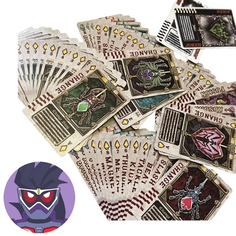 Card Game Deck - Bandai Kamen Rider personaggi anime carte