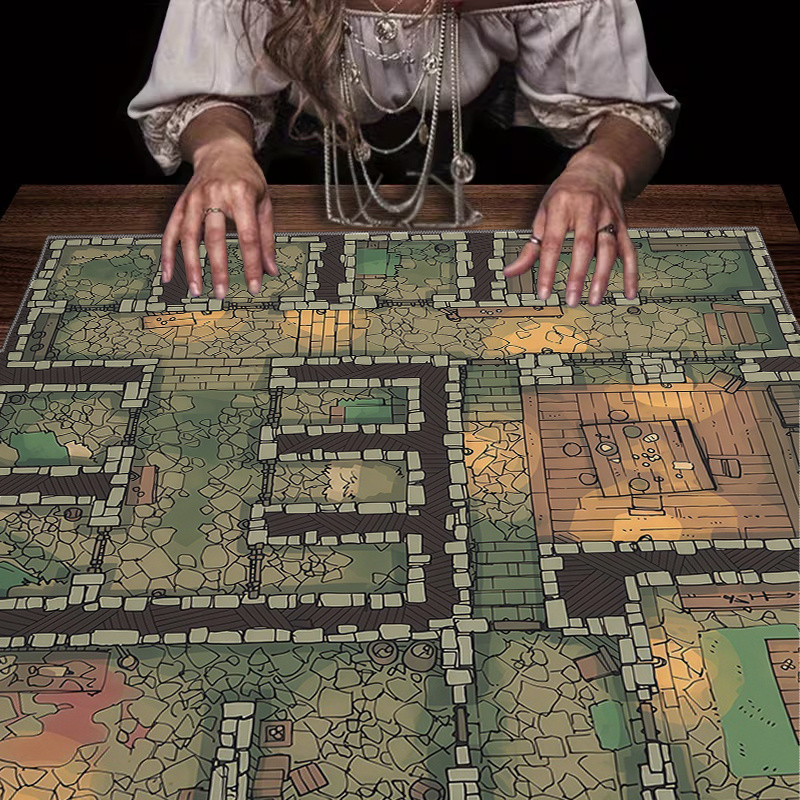 Board Game Hotel - 1 tovaglia da gioco Dungeon Maze