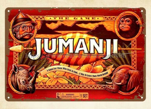 Board Game Jumanji - Targa in metallo del gioco da
