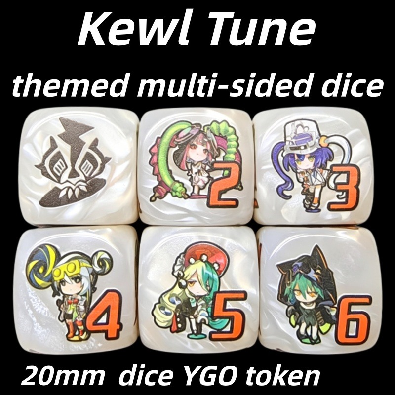 Board Game Harvest - Yu-Gi-Oh! Dadi Speciali Rotanti Multifaccia Kewl