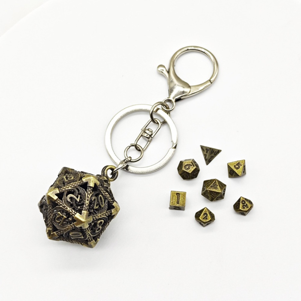 Board Game Io - 1 Set di Dadi Metallici Cavi