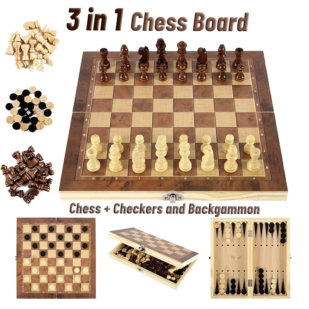Board Game Harvest - Set 3 in 1 di Scacchi,