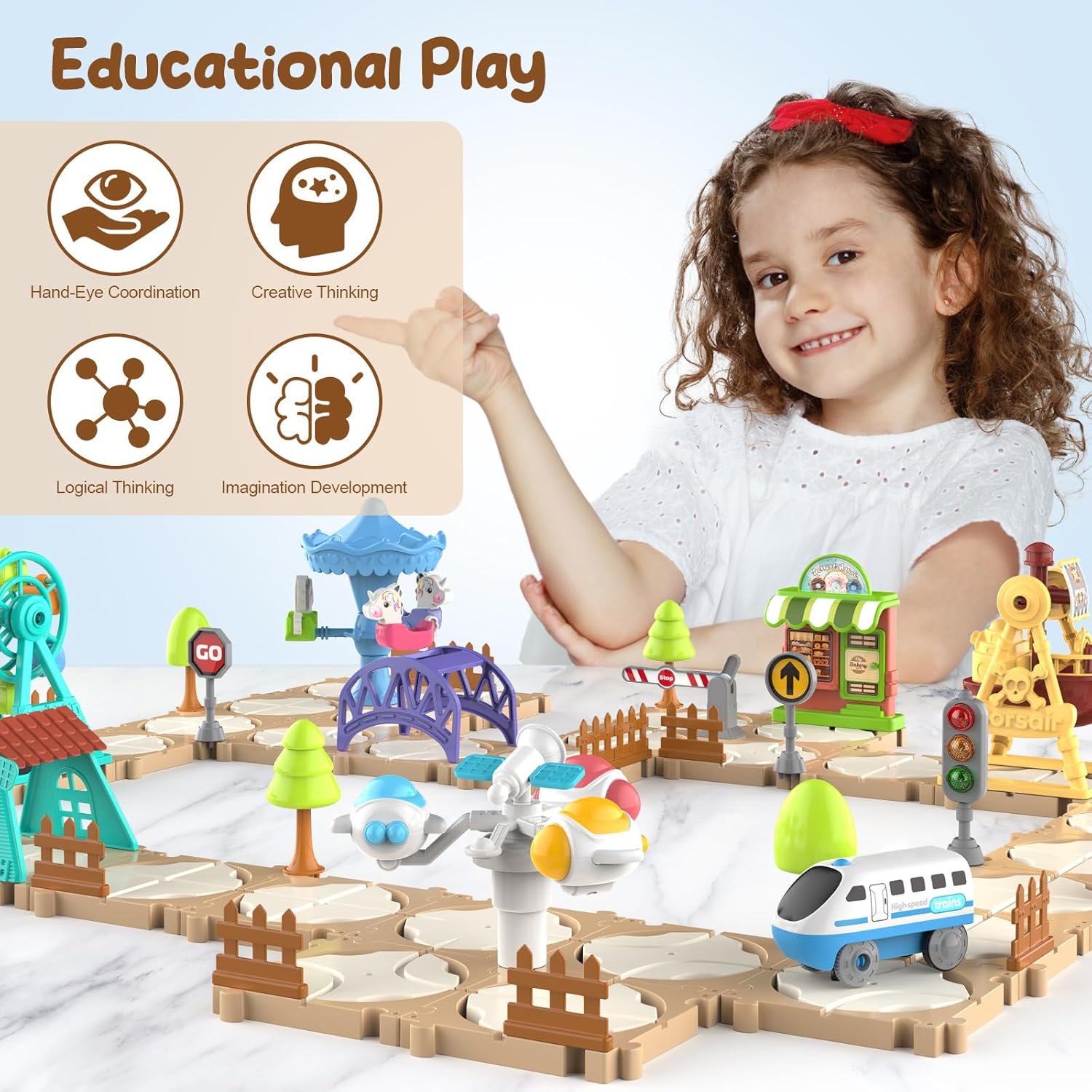 Set di Pista per Auto Puzzle F - Board Game Education recensione e prezzo