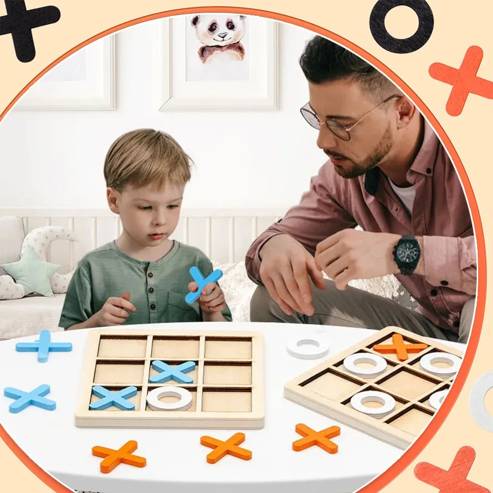 Legno XO Tic Tac Toe Gioco Min - Board Game Education recensione e prezzo