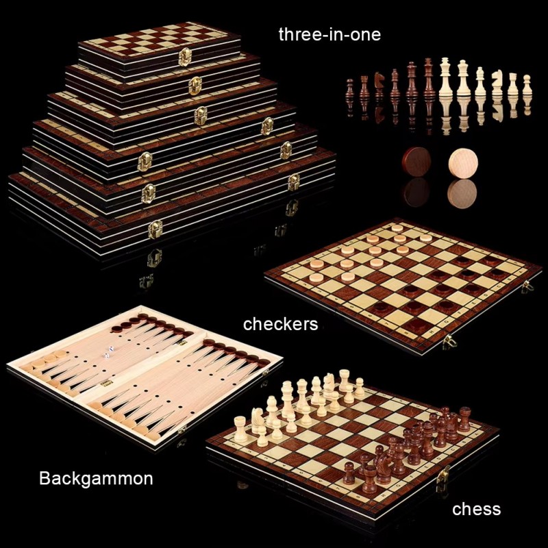 Set di Scacchi in Legno 3 in 1 - Board Game Yearbook recensione e prezzo