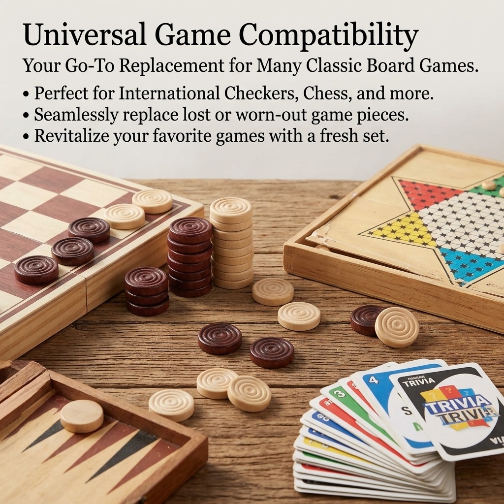 Set di 24 Pezzi Rotondi in Leg - Board Game Harvest recensione e prezzo