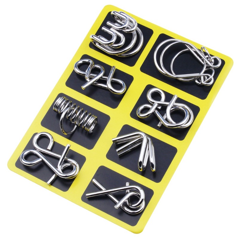 Set di 8 Puzzle in Metallo, Cl - Board Game Education recensione e prezzo