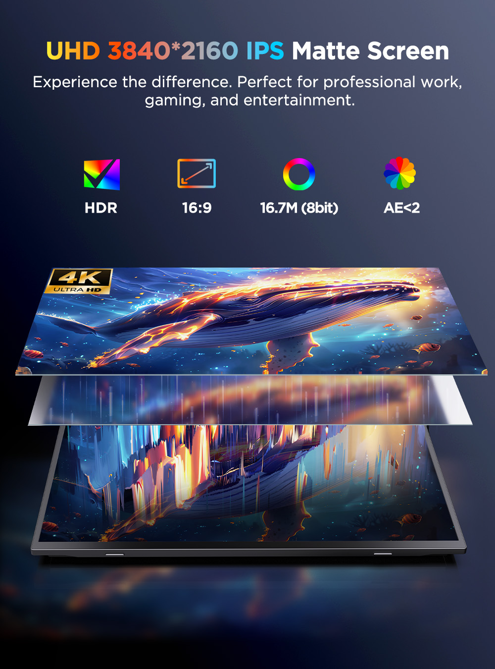 Monitor portatile UPERFECT 4K  - Board Game Journal recensione e prezzo