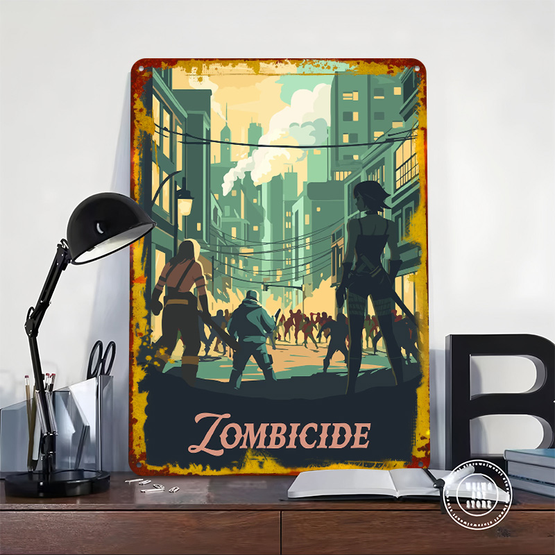 Targa in Metallo Ispirata al G - Board Game Zombicide recensione e prezzo