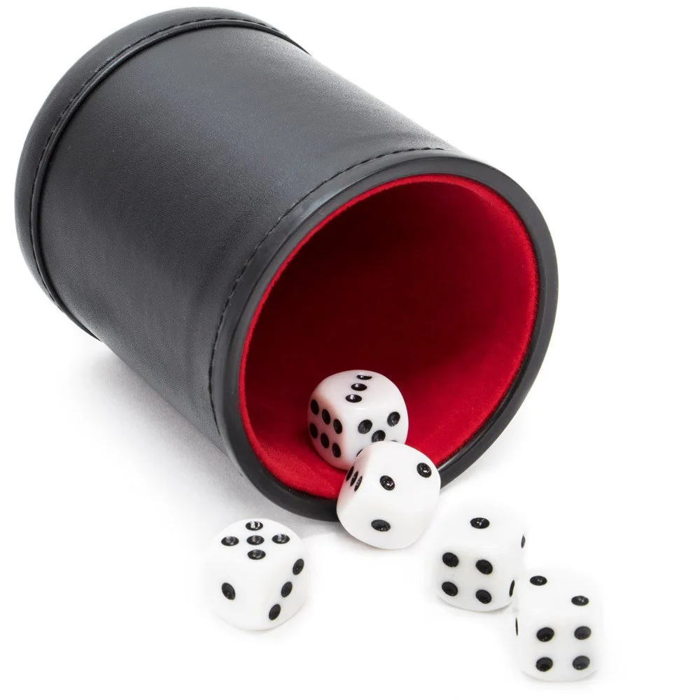 Tazza per dadi in pelle con co - Board Game Yahtzee recensione e prezzo