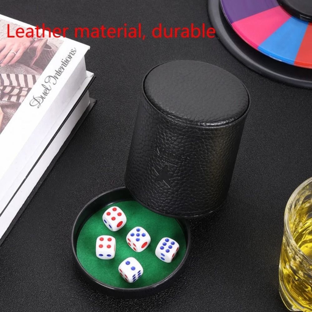 Coppetta per Dadi in Pelle con - Board Game Yahtzee recensione e prezzo